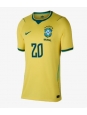 Ženske Nogometnih dresov Brazilija Lucas Paqueta #20 Domači SP 2026 Kratki rokavi Ženske Nogometnih dresov Brazilija Lucas Paqueta #20 Domači SP 2026 Kratki rokavi